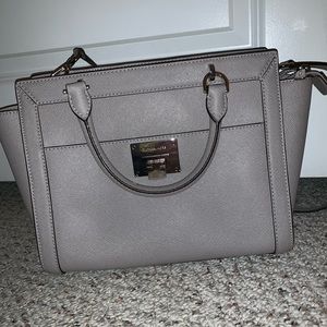 Michael Kors grey crossbody purse